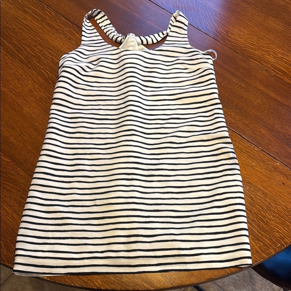 J. Crew Kids Striped Dress - Black and White